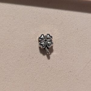 Silver Four-Leaf Clover Charm